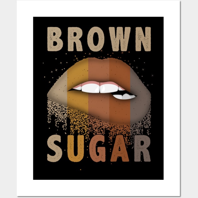 Brown sugar sexy lips african American woman Wall Art by Dianeursusla Clothes